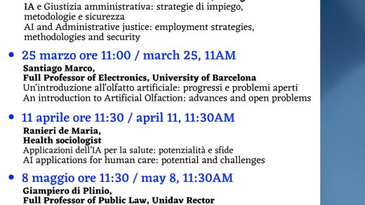 Locandina seminari Pillole di IA, Pescara
