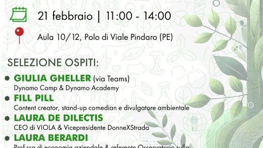 Locandina sull'evento “Crescere sostenibile" La Sostenibilità tra Sensibilizzazione e Consapevolezza 