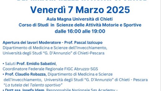 Locandina evento del 7 marzo 2025
