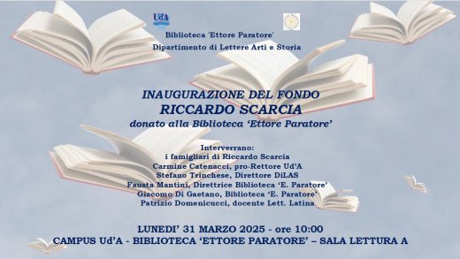 Locandina fondo Riccardo Scarcia