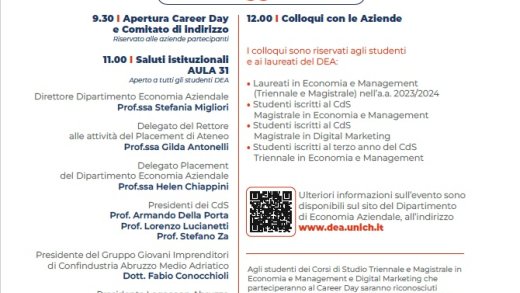 Locandina Career day