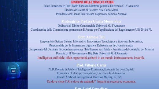 Locandina “AI e cyber security”