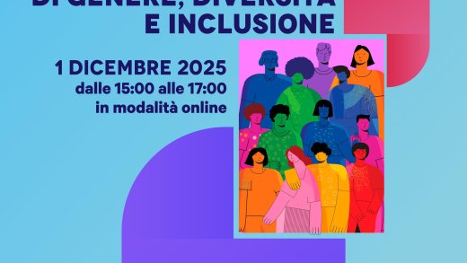 Locandina Corso di formazione "Riflessioni su uguaglianza di genere, diversità e inclusione"