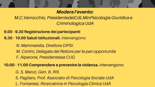 Locandina evento 25 novembre 2025