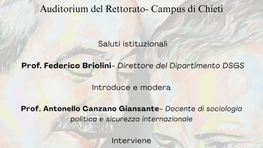 Locandina evento del 15 dicembre Auditorium del Rettorato