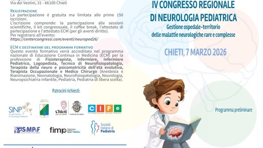 Locandina congresso Neurologia Pediatrica - Chieti