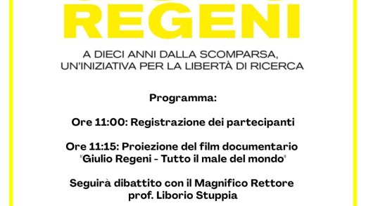 Locandina Giulio Regeni