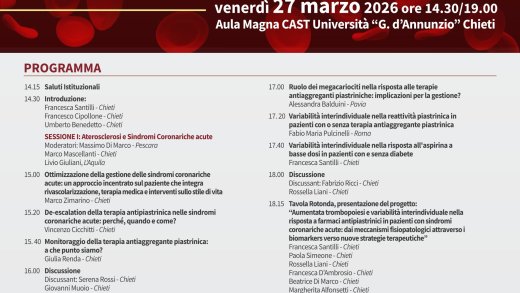 Locandina evento CAST 27 marzo