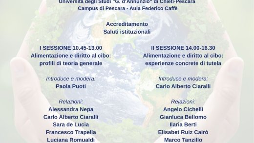 Locandina Diritto al cibo