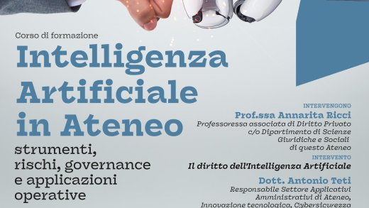 Locandina - Corso di formazione “Intelligenza Artificiale in Ateneo”