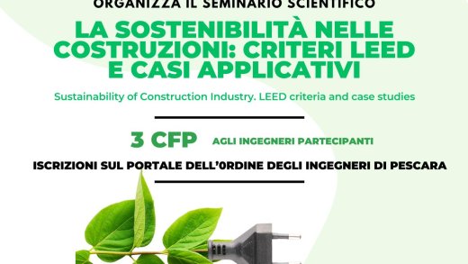 Locandina Applicazione del protocollo LEED - Seminario del 19.06.2026