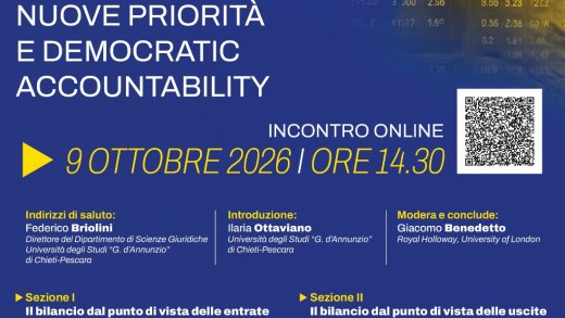 Locandina evento Il bilancio dell’Unione europea