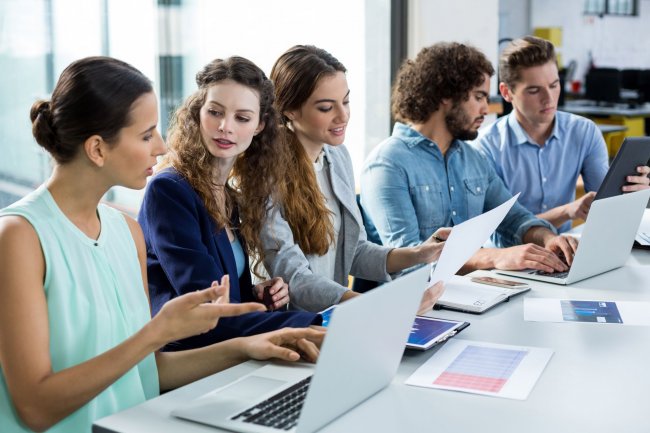 Studenti in ufficio