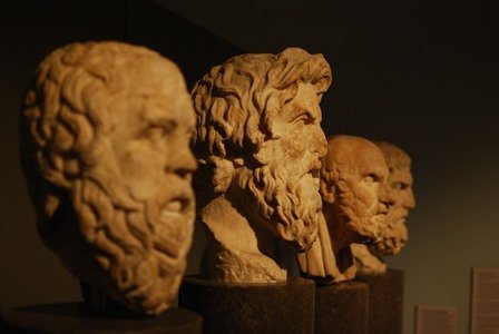 Scultura testa di Aristotele