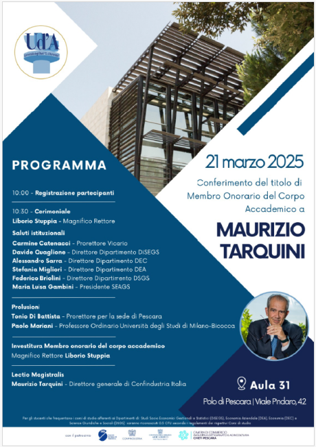 Locandina evento 21 marzo Pescara