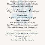conferimento della Laurea Honoris Causa al professor Vincenzo Cesareo
