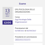 Schermata App esami