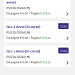 Schermata App pagamenti