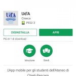 Schermata installazione App UdA
